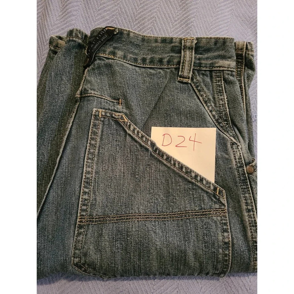 Reaction Kenneth Cole Bermuda Shorts Boys Size 16 Blue Denim Cotton (D24) - Picture 7 of 7